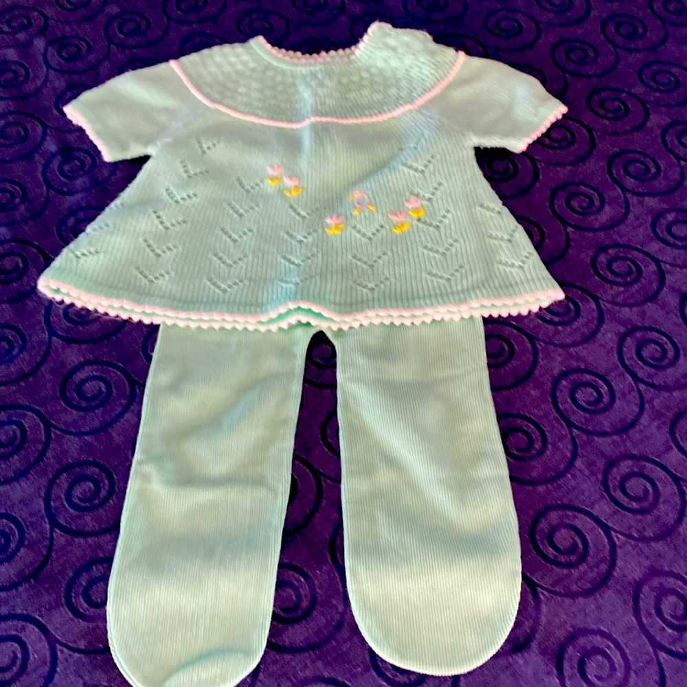 Vintage Baby Sweater Outfit 18 months